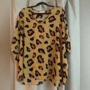 Leopard print top